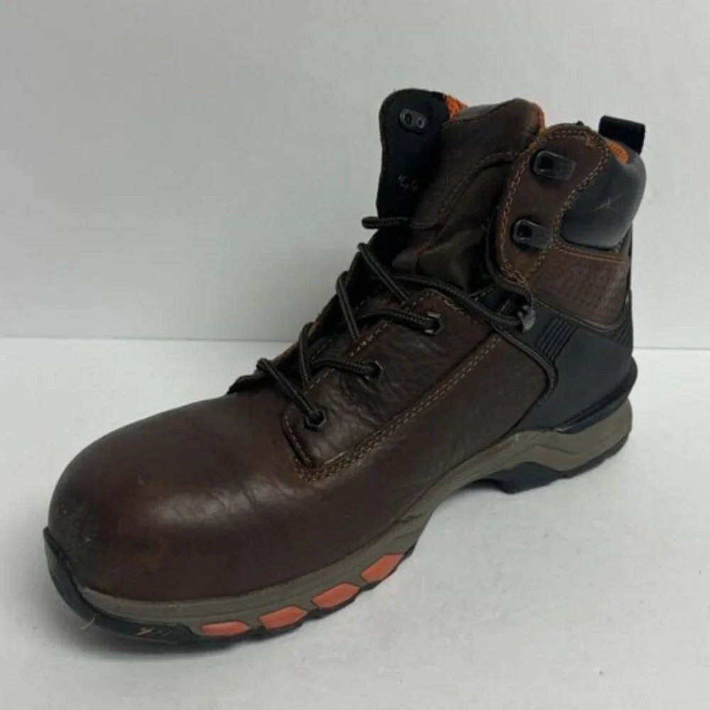 Timberland Pro Mens Hypercharge 6” Comp Toe Work Boot Brown Size 11W